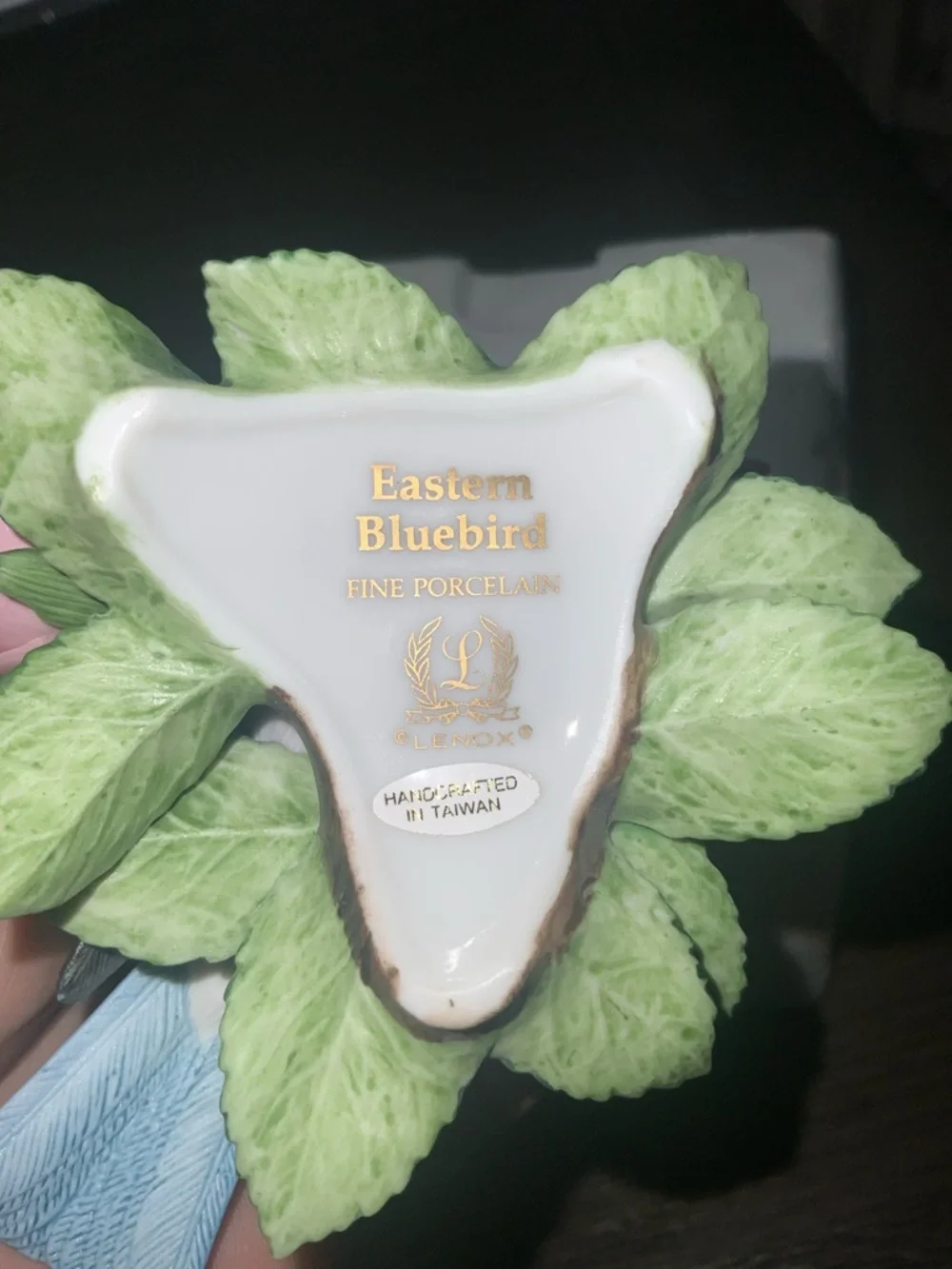 Lenox Porcelain Blue Bird Figurine In Original Box